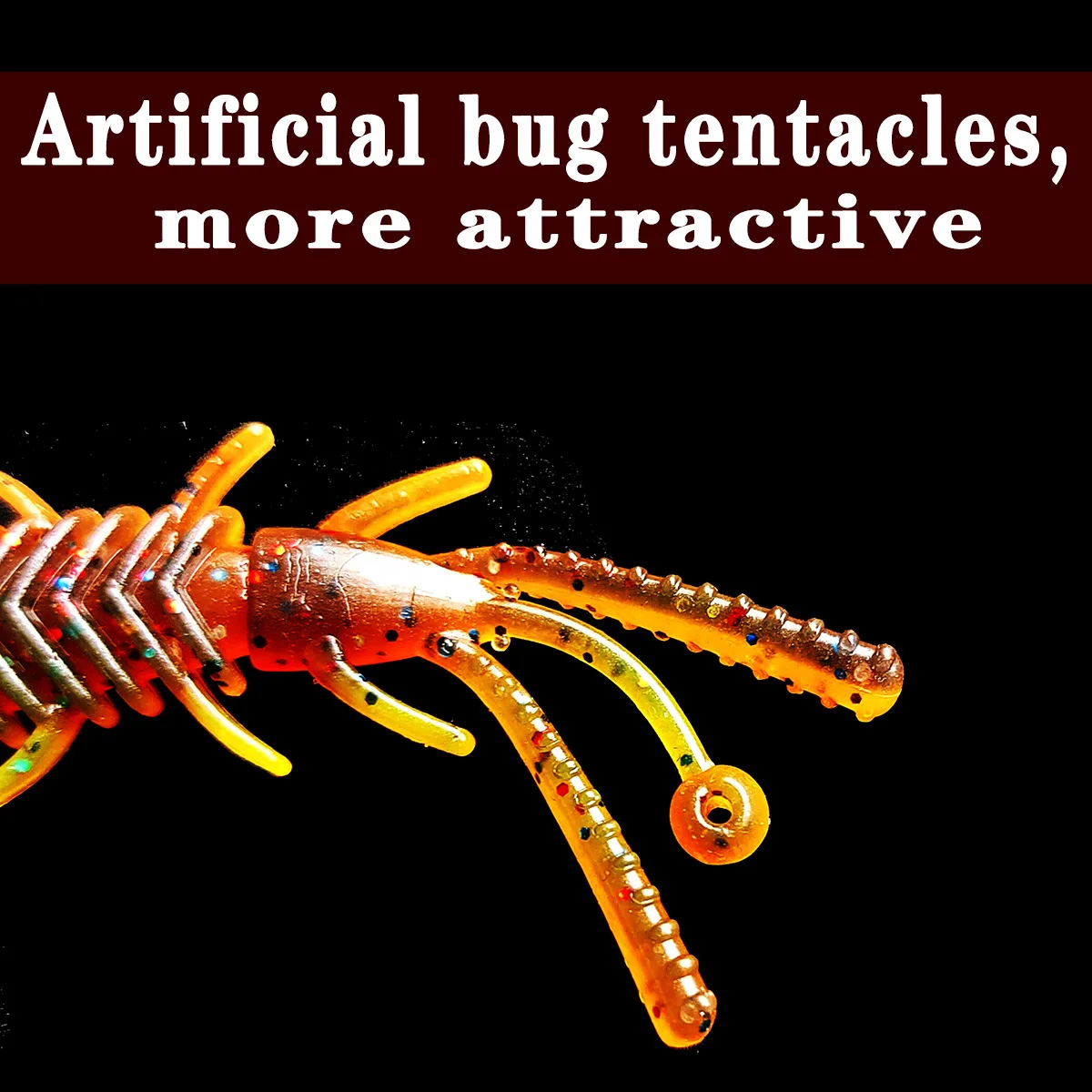 Señuelo de silicona para lubina y carpa – Juego cebo suave insectos - imagen 2