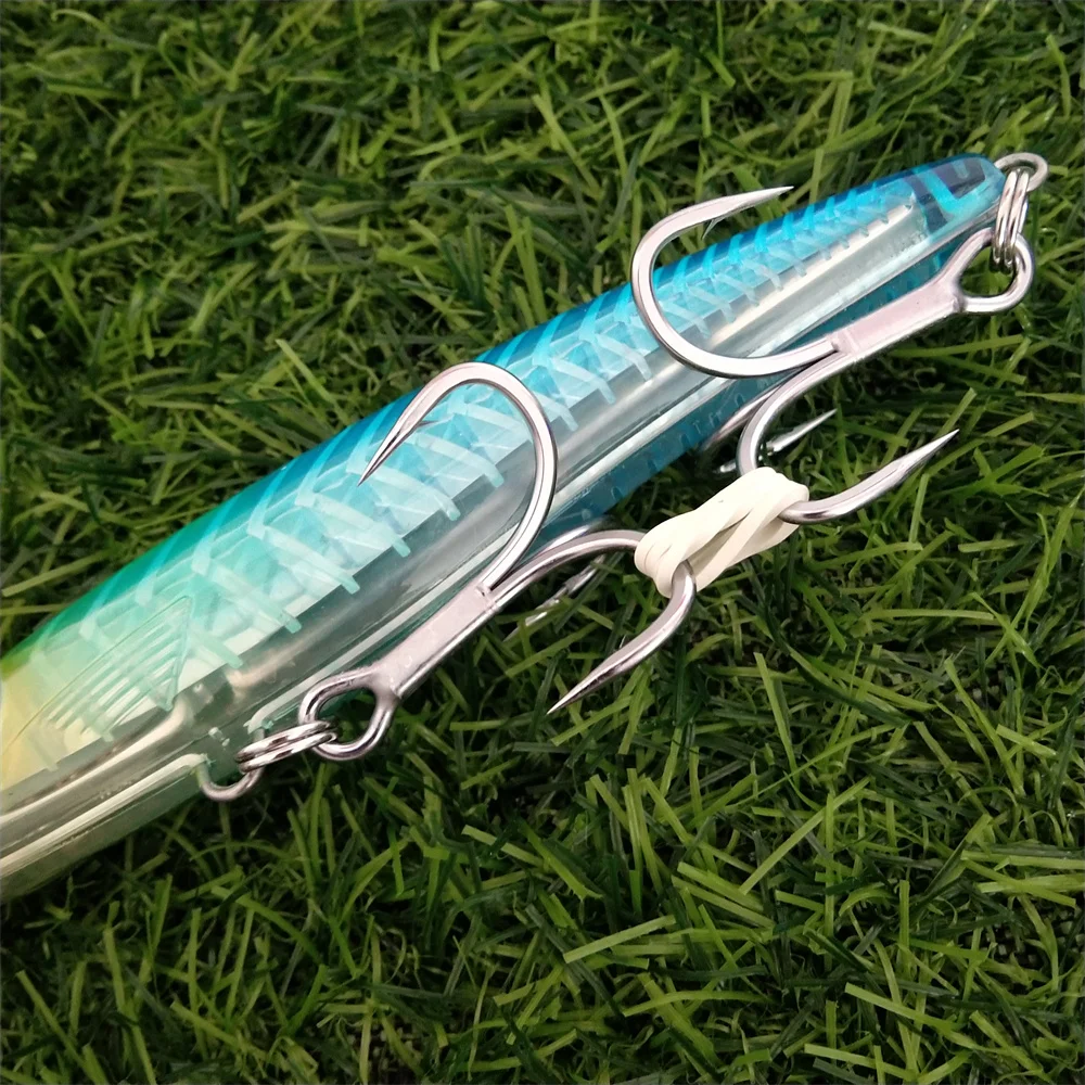 Noeby-cebos duros de pesca de 14cm, 47g, 18cm, 94g, Wobblers de pececillo de fundición larga, profundidad de buceo de 7-8m, Lucio, 2 piezas - imagen 3