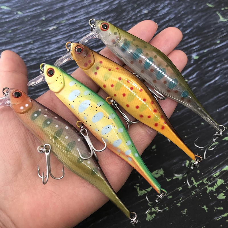 Señuelos de Pesca de pececillo suspendido, 100mm, 12g, Wobbler para lubina, trucha, agua salada, cebo duro Artificial de plástico, accesorios de Pesca - imagen 2