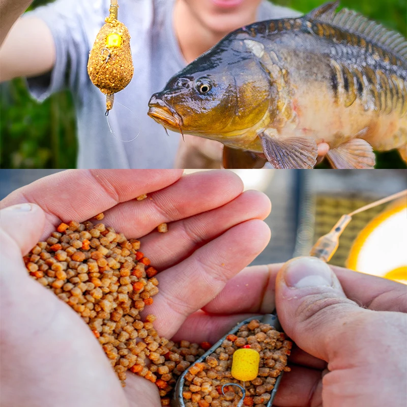 8 Uds. Punta de cebo de aparejo alimentador de método Premium, Clip de gusano, parada rápida, aparejo de pelo de línea fuerte preatado, anzuelos afilados para pesca de carpa - imagen 5