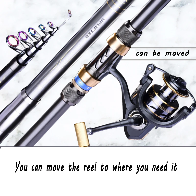Caña de pescar de anclaje superduro para peces grandes, poste de lanzamiento lejano, asiento de carrete, giratoria posicionable, 1,8/3,0/3,9/4,5 m - imagen 4