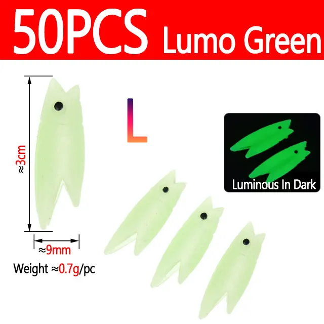 50pcs Lumo Green L