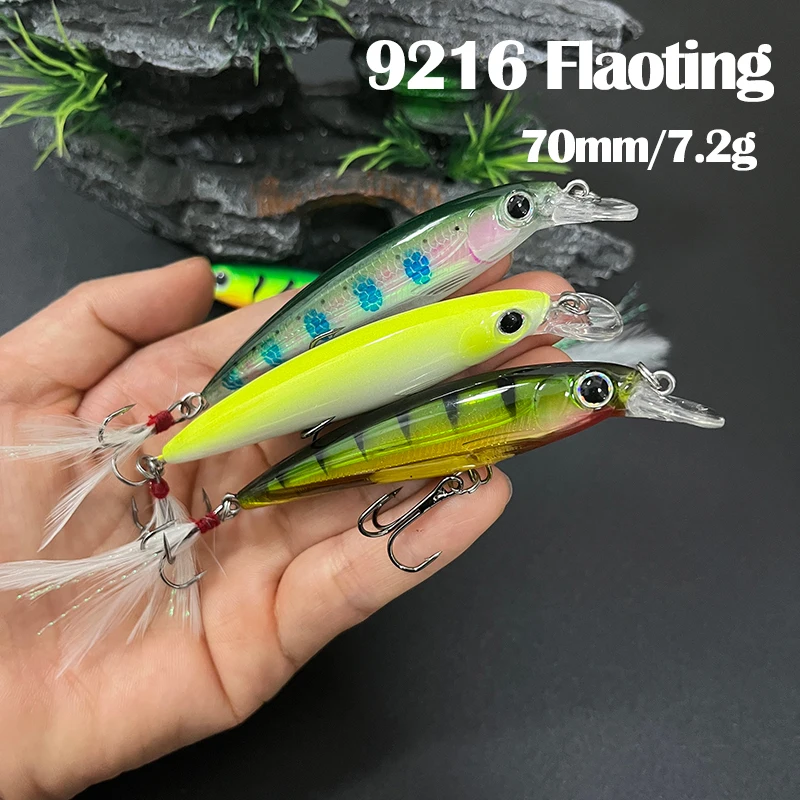 Wobbler flotante 70mm 7,2g para trucha, lucio y carpa - imagen 4