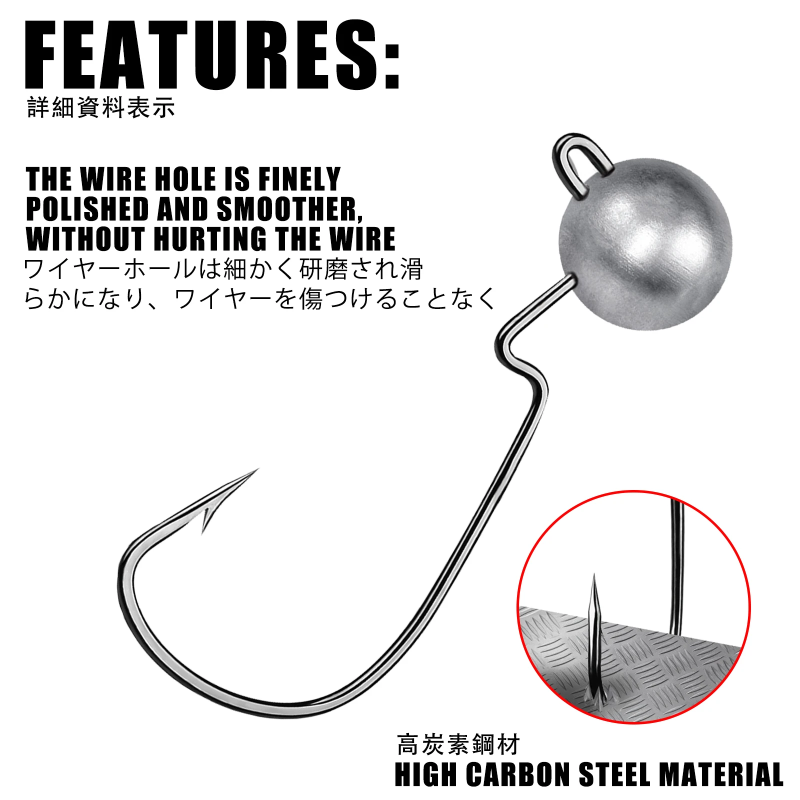 Anzuelo de plomo con manivela para Pesca, anzuelos con cabeza de anzuelo Rockfish Ajing, señuelo de gusano suave, productos de Pesca para lubina, Lucio, trucha, 3,5-10g, accesorios - imagen 5