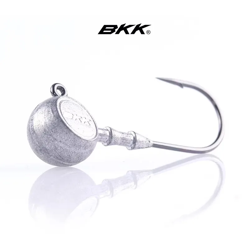 BKK 9050NP Jigheads anzuelos de pesca con cabeza de tambor 10-15 Uds anzuelo de pesca anzuelos de púas anticaída para señuelo cebo de gusano suave para lubina - imagen 4