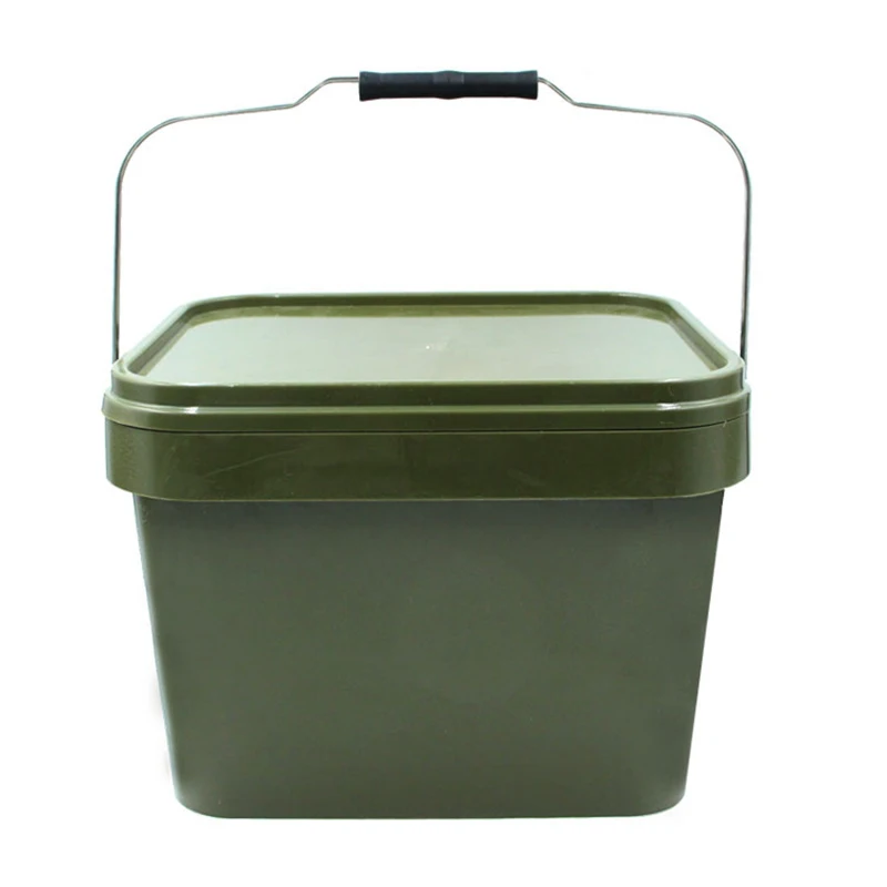 Caja de aparejos JSFUN, Cubo de pesca de carpa, pesca al aire libre, contenedor de mezcla de cebo portátil, solución de almacenamiento de pesca de cebo de carpa - imagen 5