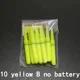 yellow B no battery