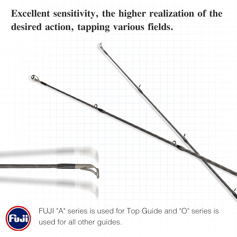 Caña de pescar TSURINOYA de fundición larga PTEROSAURIA 1,98 m - 2,44 m M ML guía FUJI acción rápida versátil caña de carbono para lubina giratoria - imagen 4