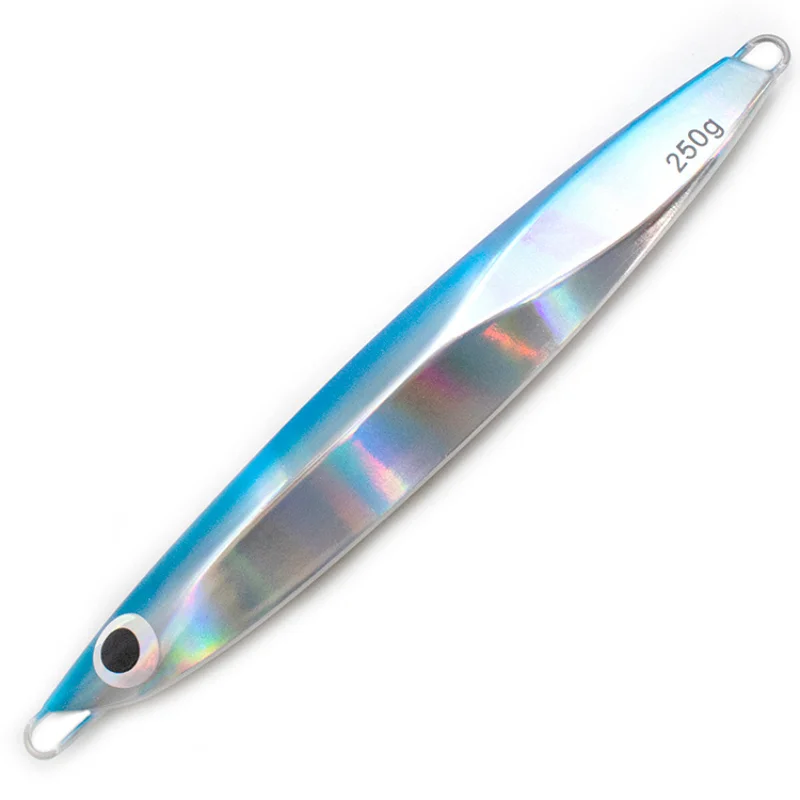 Señuelo de pesca con forma de hoja, cebo luminoso de Metal, 150g, 200g, 250g