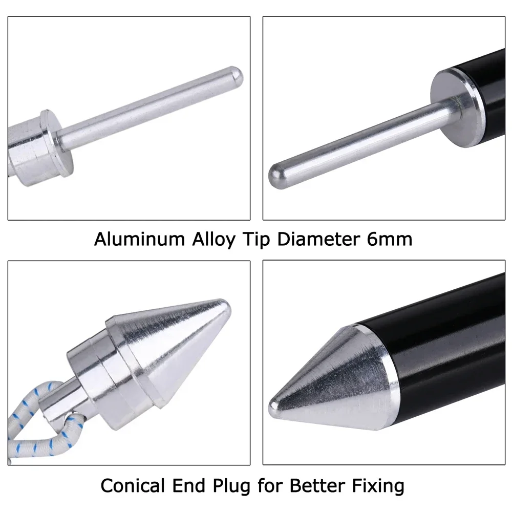 Goture, 2 uds., 6 secciones, postes de tienda de campaña de aluminio, 1,8 M, Kit de reparación de postes de tienda ligero de repuesto, aleación de aluminio 7075 para acampar - imagen 4