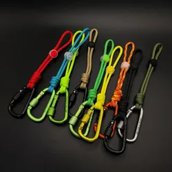Paracord portátil multifuncional para colgar botellas de agua