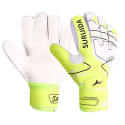 1 Par de Guantes de Portero Talla 5-10, Guantes de Portero de Fútbol para Niños con Látex Engrosado, Transpirables y Suaves