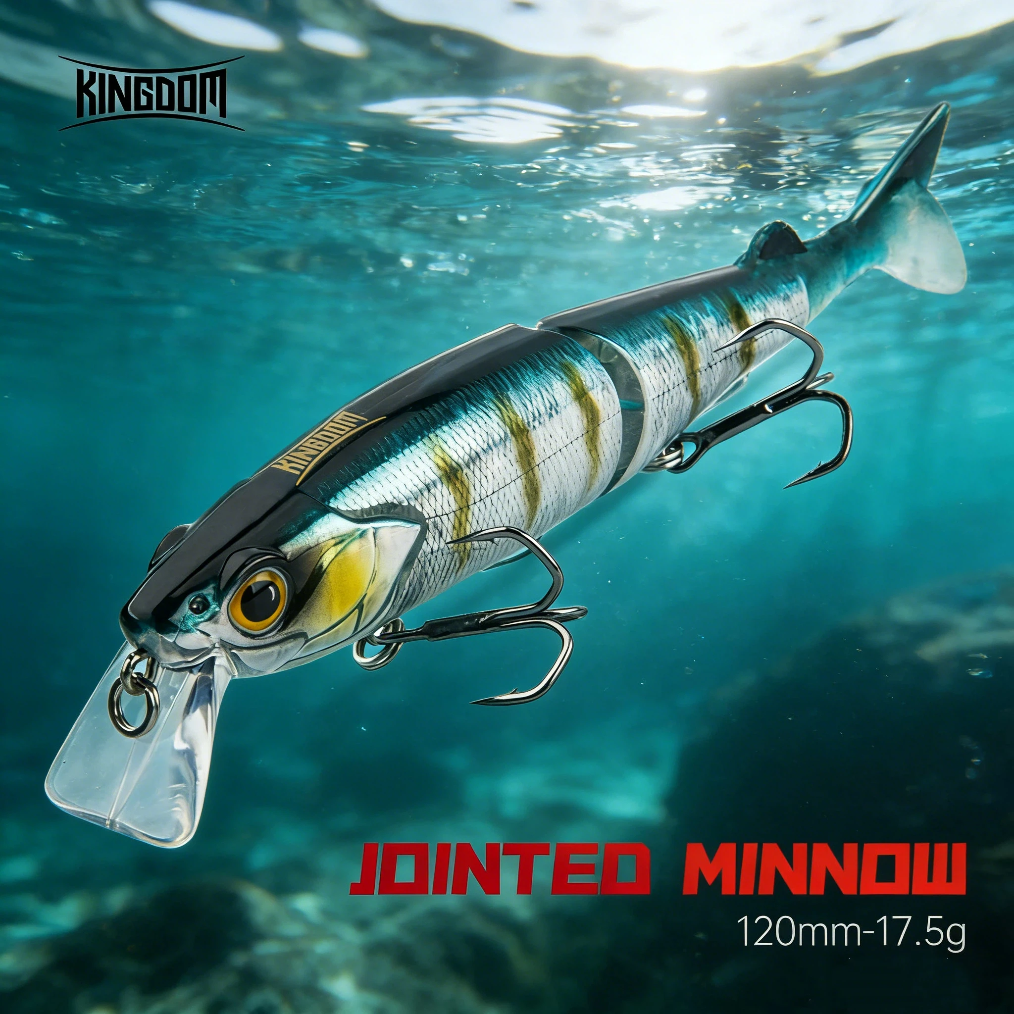 Kingdom Minnow señuelo para lubina, lucio y trucha con acción natural - imagen 5