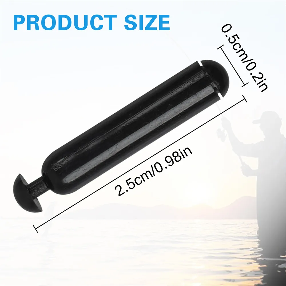 Señuelo de pesca con sonajero, anzuelo de gusano, tubo de inserción, sonajero para sacudir, atraer moscas, accesorios de pesca, 100/200 piezas - imagen 2