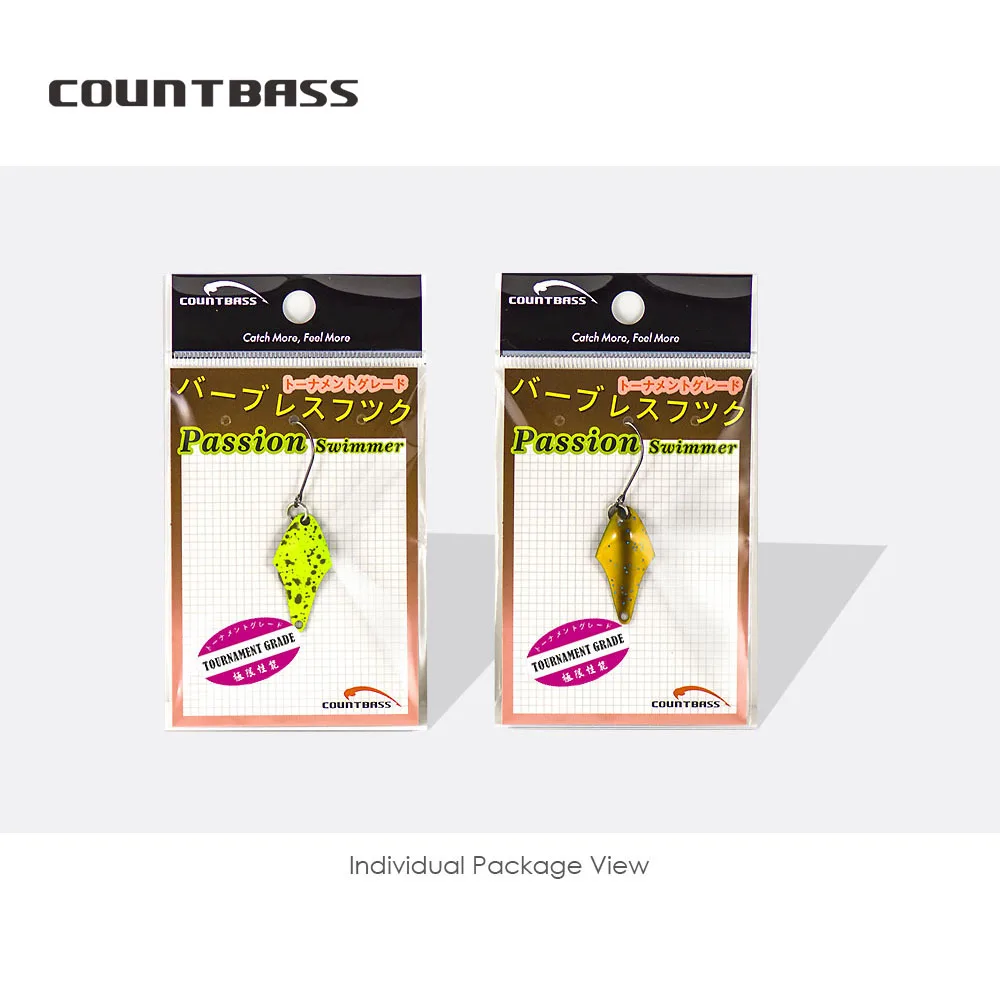 COUNTBASS-cuchara de fundición, 2g, 5/64oz, salmón, trucha, Lucio, lubina, Metal, latón, Señuelos de Pesca - imagen 5