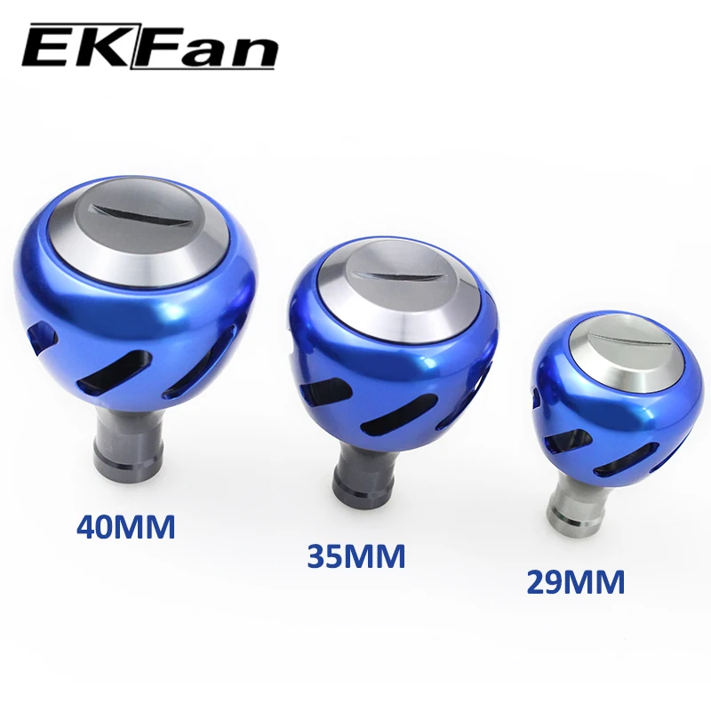 EKFan-perillas de mango de carrete de pesca de aleación de aluminio, proceso CNC, 30/35/40MM para carretes giratorios, accesorio de aparejos de pesca - imagen 5