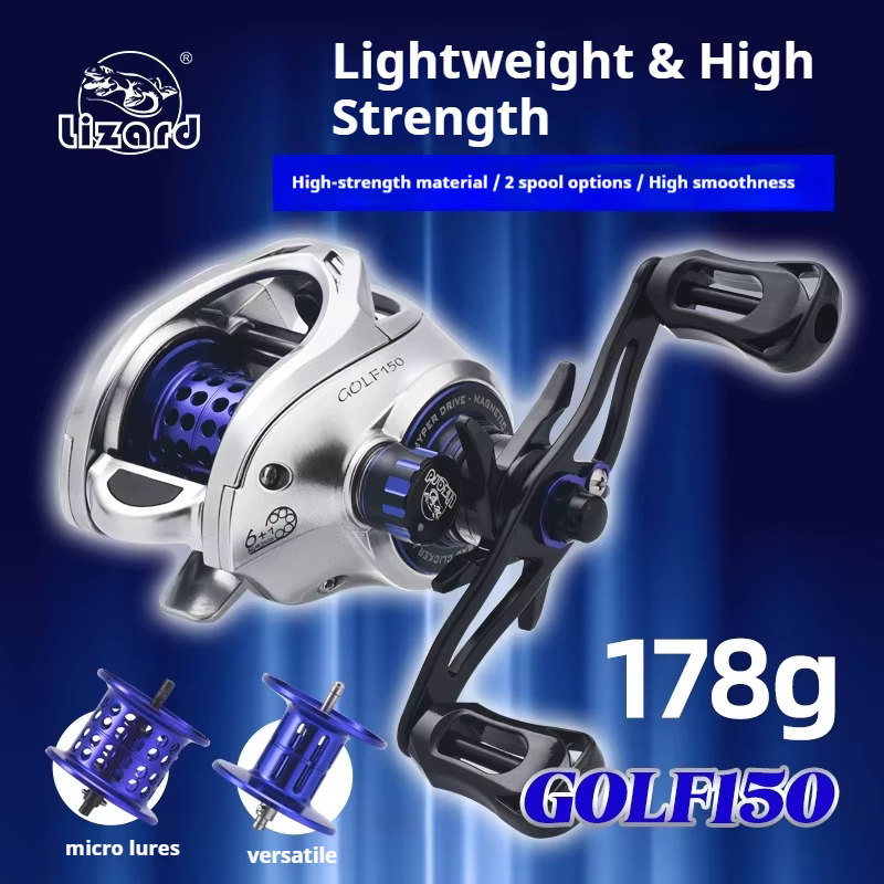 Lizard Carrete Baitcasting – Magnético CNC Rodamientos NMB - imagen 4