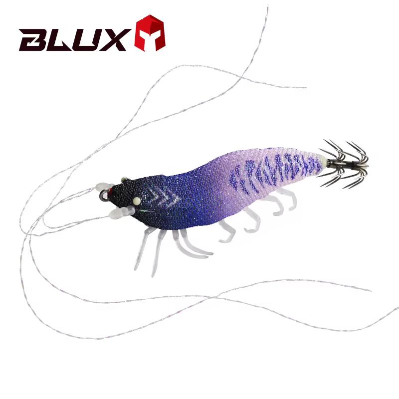 BLUX Wood Shrimp Señuelo Eging con Luz UV – Imitación de Gambas