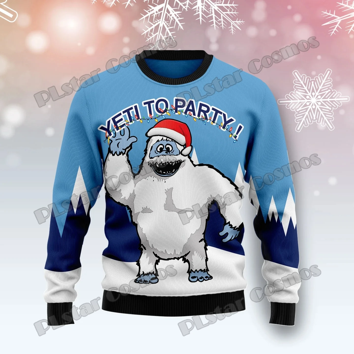 KMY04-suéter de punto informal para hombre y mujer, 3D jersey con estampado de caballo y árbol de Navidad, suéter feo para Otoño e Invierno - imagen 3