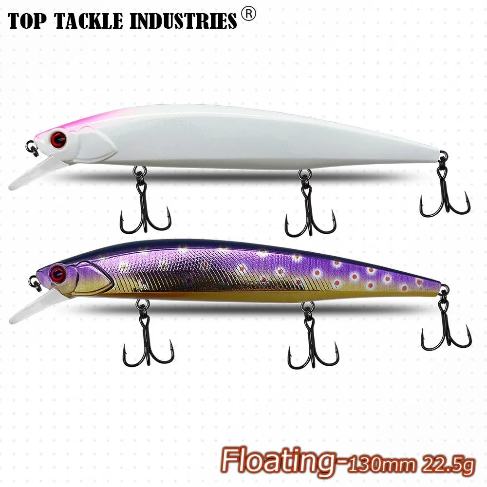 1 Uds. Señuelos de pesca Minnow 130mm 22,5g Crankbait Wobblers perca ojos 3D cebo duro Artificial Lucio carpa lubina flotante Swimbait - imagen 5