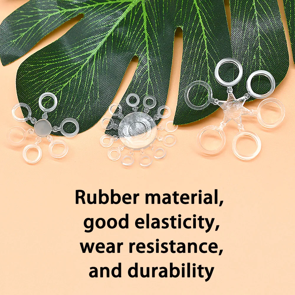 MNFT 144 Uds. Bandas elásticas para pesca de carpa, anillos de goma transparentes, soporte para atadora de señuelos, topes Boilie, 3 tamaños - imagen 4