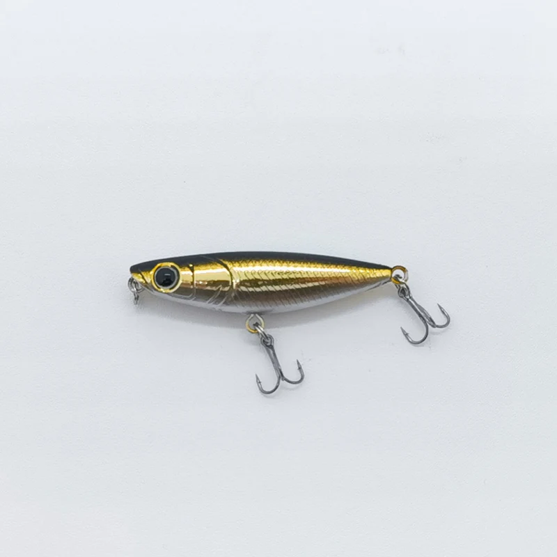 Mini señuelo tipo lápiz flotante, 45mm/1,5g, cebo duro Artificial Topwater de fundición larga, wobblers para pesca de agua dulce, lubina, trucha - imagen 3