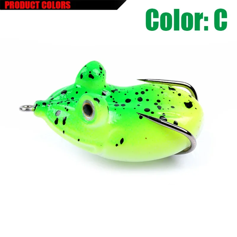 Señuelo de rana de 5,5 cm y 11,5g, cebos artificiales suaves, cebo de silicona para pececillos, aparejos de pesca de carpa, Wobblers, equipo de pesca, 1 ud. - imagen 4