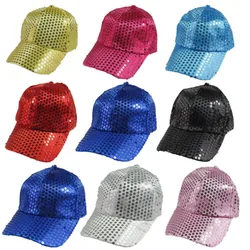 Nueva gorra de béisbol con lentejuelas, vestido de fiesta brillante, gorra con visera, Cosplay, Punk, Hip Hop, sombrero para el sol, fiesta
