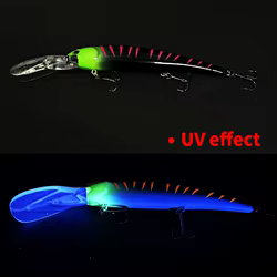 Señuelo artificial Deep Diver con UV para pesca en agua salada
