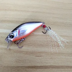 Mini señuelos Minnow de 47mm y 4,2g, cebo duro Artificial, aparejos de hundimiento lento para pesca de Lucio, trucha, Lucio, anzuelos fuertes