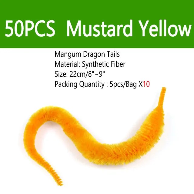 50pcs Mustard Yellow
