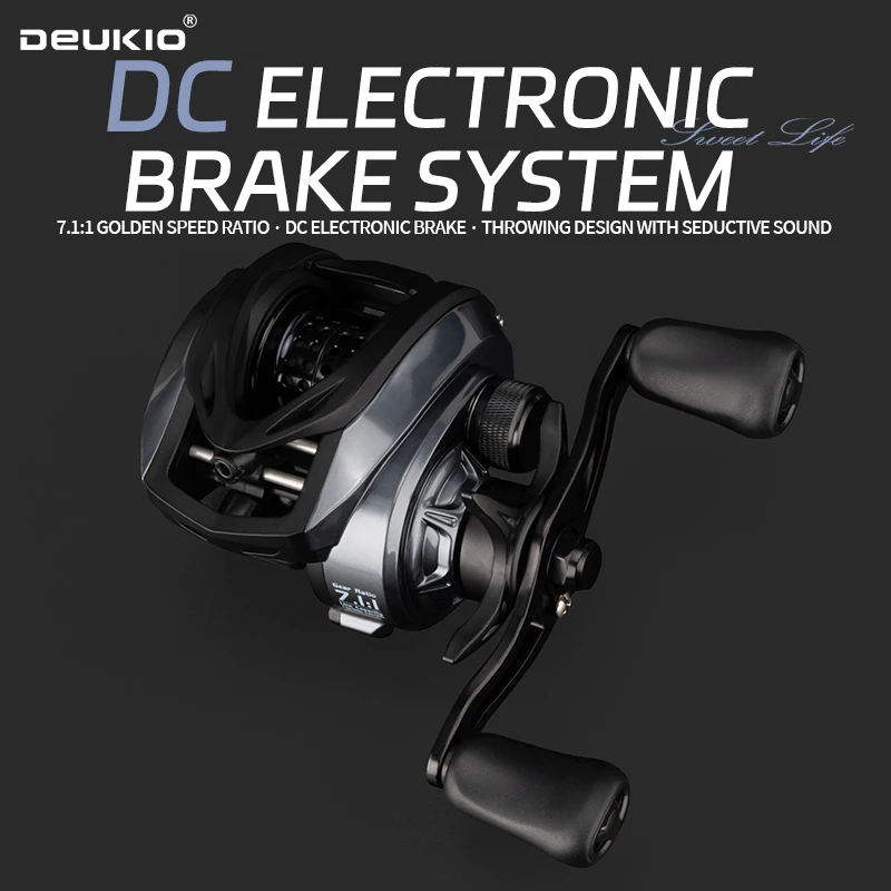 DEUKIO CC 2025 Carrete Baitcasting Eléctrico para Carpa y Agua Salada - imagen 2