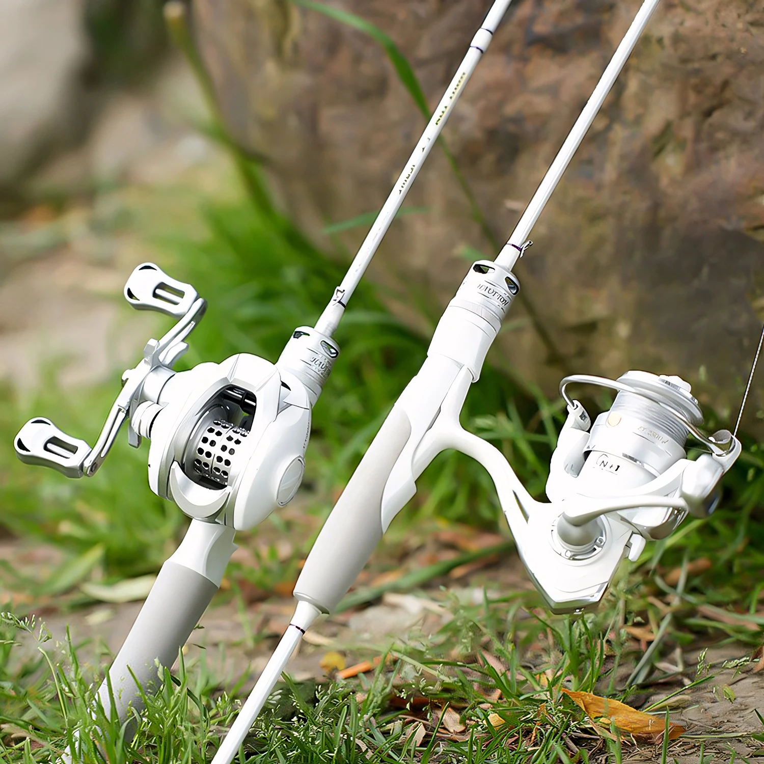 Caña de pescar de fibra de carbono, accesorio ultraligero de fundición y giro, para trucha, lubina, carpa - imagen 3