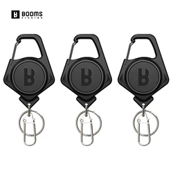Booms Fishing XW80 3 uds herramientas Retractoras de pesca con mosca Extractor Keeper llavero retráctil insignia titular aparejos cajas Accesorios