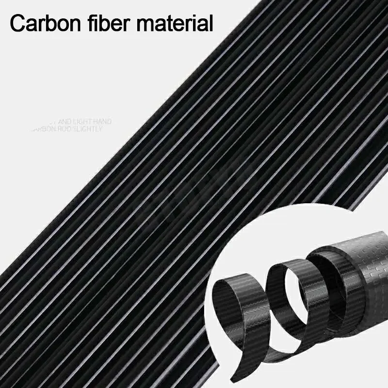 Puntas de repuesto para caña de pescar, accesorios resistentes de carbono hueco de tamaño completo, 2,7mm-7,7mm, 5 piezas, 100cm, 1M - imagen 4