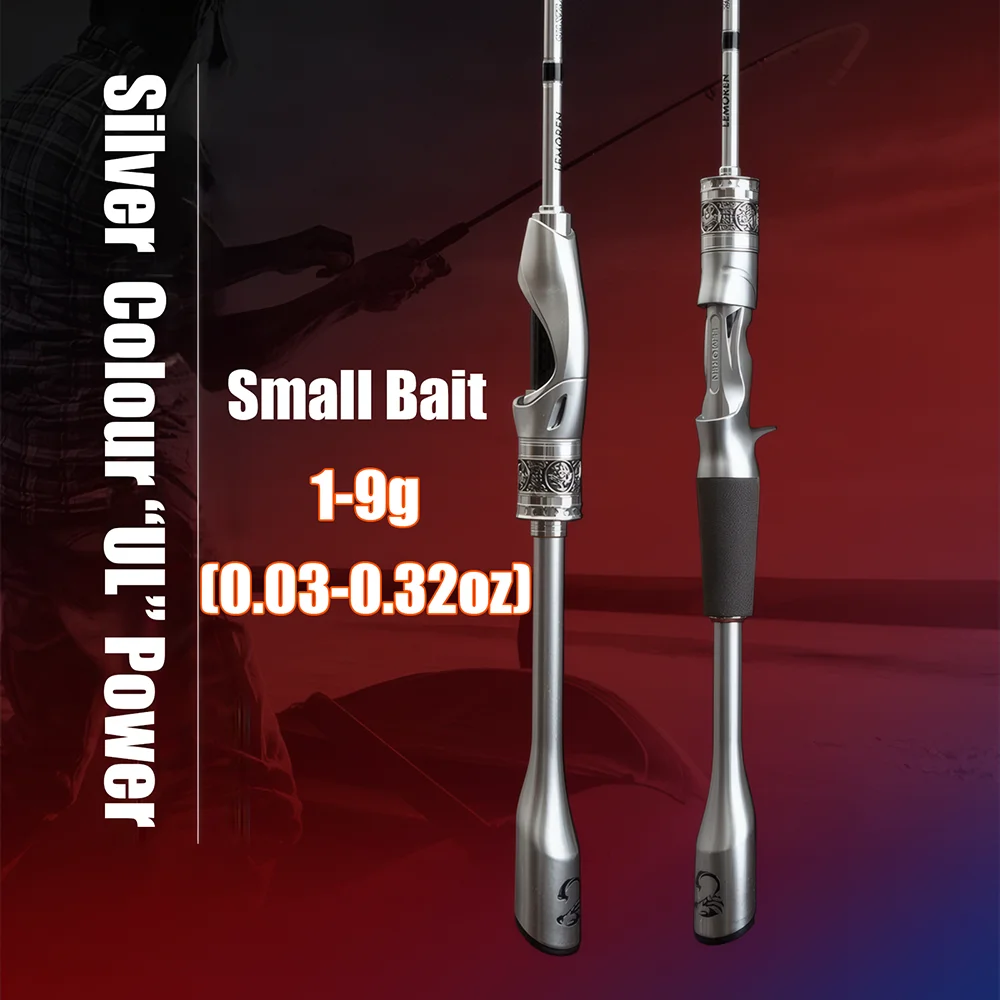 Accesorios de pesca de caña de pescar de fibra de carbono UL, caña giratoria/caída para carpa, trucha, lubina, herramientas de caña de pescar de barco de cebo pequeño - imagen 5