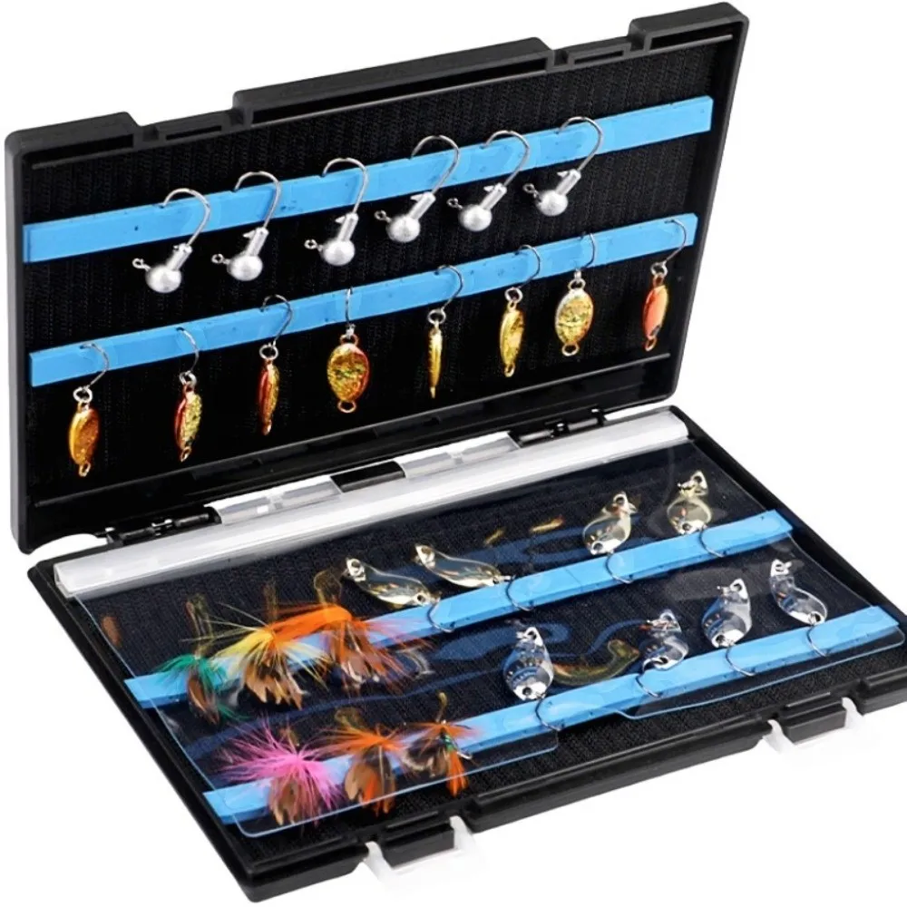 Caja de cebo Luya ultrafina, caja de almacenamiento de cebo portátil con boca de caballo de cáscara dura, diseño de lentejuelas, equipo de pesca - imagen 4