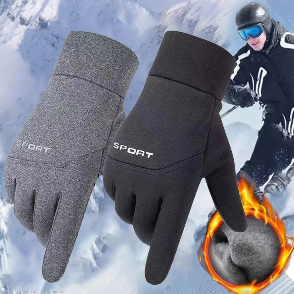 Guantes Térmicos para pantalla táctil con dedos completos para exteriores, guantes de invierno, guantes cálidos, guantes de ciclismo - imagen 2