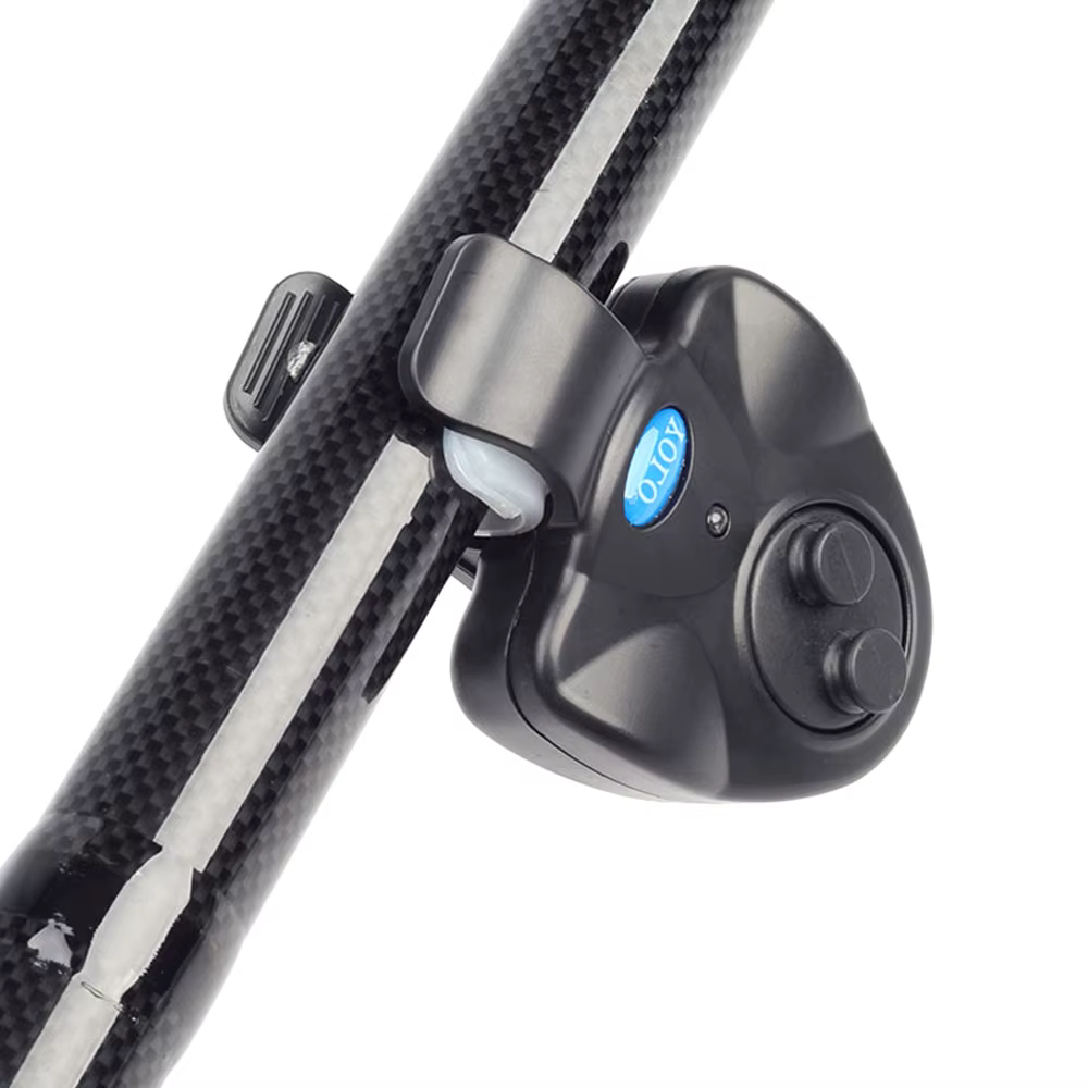 Mini alarma de mordedura de Pesca electrónica inalámbrica, luz de sonido para correr, alfombrilla sensible, rastreador de campana de pesca para peces, accesorios, herramientas - imagen 3