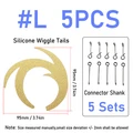 5pcs golden L