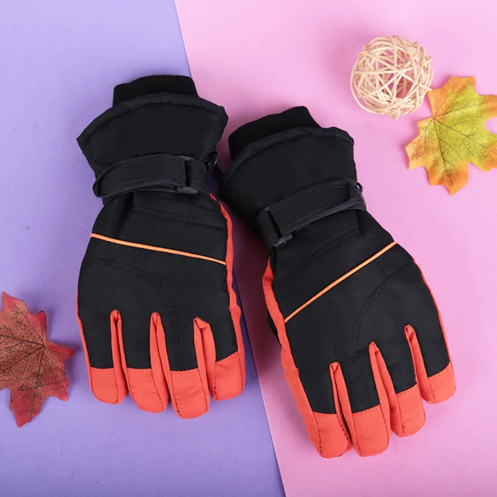 Guantes de esquí impermeables de alta calidad, manoplas de invierno antideslizantes gruesas, dedos cálidos