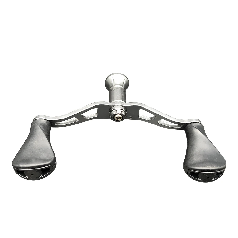 Mango de carrete de pesca de repuesto, mango de Metal fuerte para SHIMANO DAIWA Abu, carrete de pesca giratorio, doble asa - imagen 4