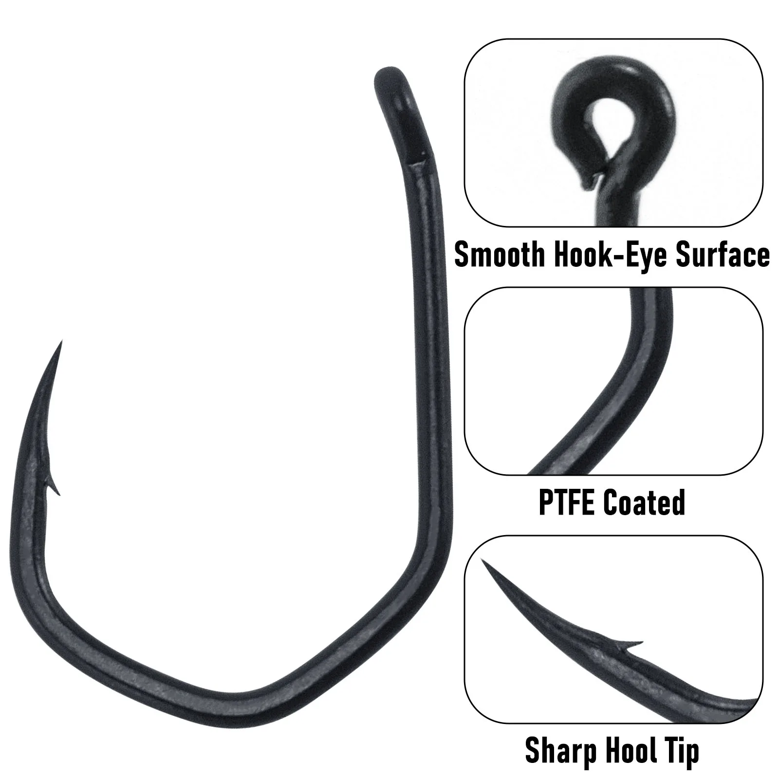 Anzuelo Chod Ronnie Claw Rig PTFE – 10 garras para carpa - imagen 5