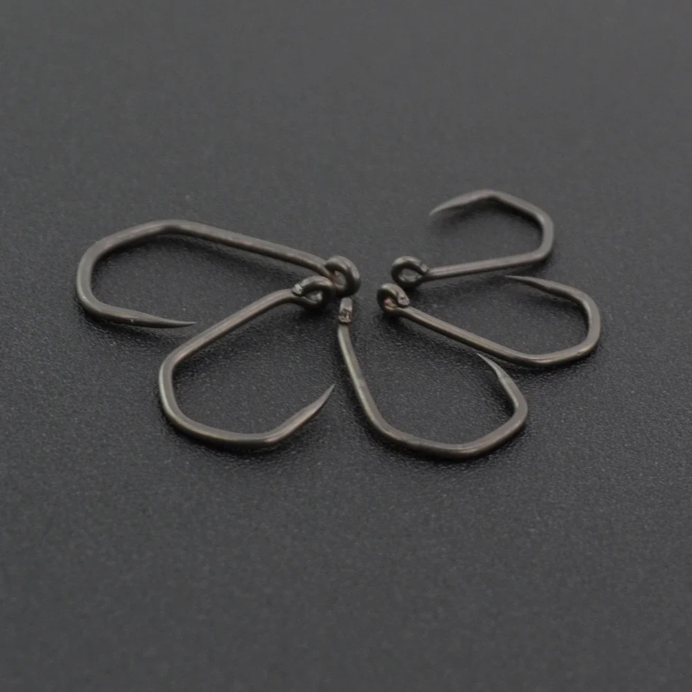 Hirisi 50 Uds. Anzuelo de pescado sin púas de acero inoxidable con revestimiento de PTFE con ojo 8020 accesorios de pesca - imagen 5