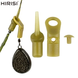 Hirisi-Juego de 10 anillos de pesca de carpa, cuentas de goma, accesorios de pesca para carpa Chod, aparejos de helicópteros, aparejos terminales