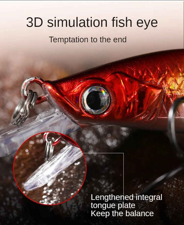 Señuelo de pesca de Minnow, cebo de fundición larga de acero magnético de 8cm/10cm, cebos de Megabass de hundimiento lento, Wobbler flotante, perca de Lucio, 2 piezas - imagen 4