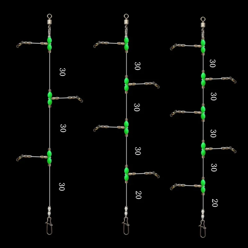Aparejos de pesca PD, juego de sedal Tenpin de nailon, accesorios de conector de calabaza de fundición larga para pesca en el rama, aficionados al mar - imagen 5