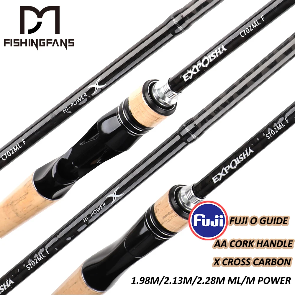 Caña de Spinning Fishingfans X Cruz Carbon – Guía Fuji y Corcho - imagen 4