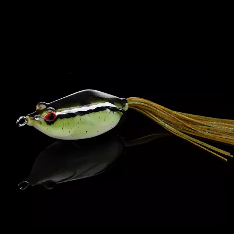 Lutac-cebo de pesca de 60mm, 16g, 7 colores, Rana flotante con ojos 3 d, equipo de pesca - imagen 5