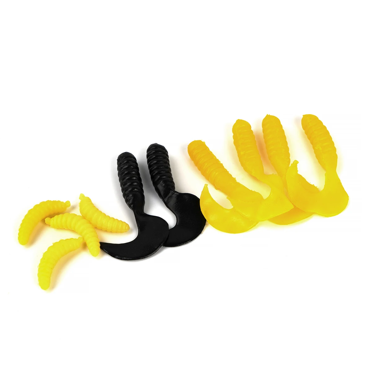 Señuelo de plástico blando para pesca Artificial, kit de señuelos de pececillos, juego de señuelos de manivela, Combo - imagen 5